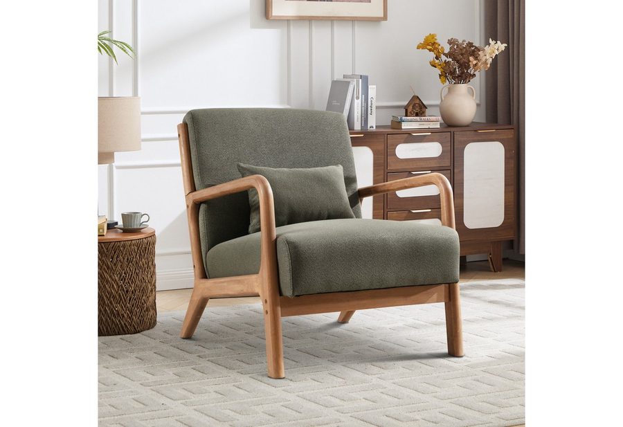 Bonzy Home Loungesessel Sessel mit Kissen&Armlehnen, Relaxsessel 150kg belastbar,Einzelsessel (1-St), Ergonomischer Sessel mit Kissen, Einzelsessel für Wohnzimmer von Bonzy Home