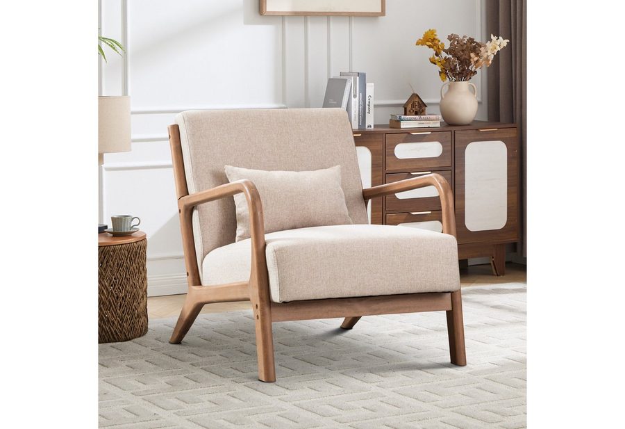 Bonzy Home Loungesessel Sessel mit Kissen&Armlehnen, Relaxsessel 150kg belastbar,Einzelsessel (1-St), Ergonomischer Sessel mit Kissen, Einzelsessel für Wohnzimmer von Bonzy Home