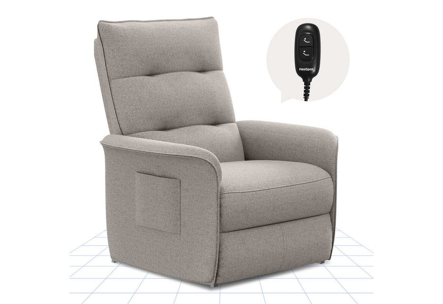 FLEXISPOT Sessel Elektrischer Relaxsessel – Ergonomischer Liegesessel mit Relaxfunktion (leicht zu montieren, kompakt verpackt & einfach zu transportieren), Fernsehsessel, ergonomisch, bis 200 kg belastbar, 105°-155° von FLEXISPOT