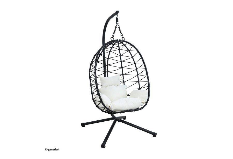 HTI-Living Hängesessel Hängesessel Lorica (Stück, 1-St., 1 Hängesessel), Schaukelsessel mit Gestell von HTI-Living