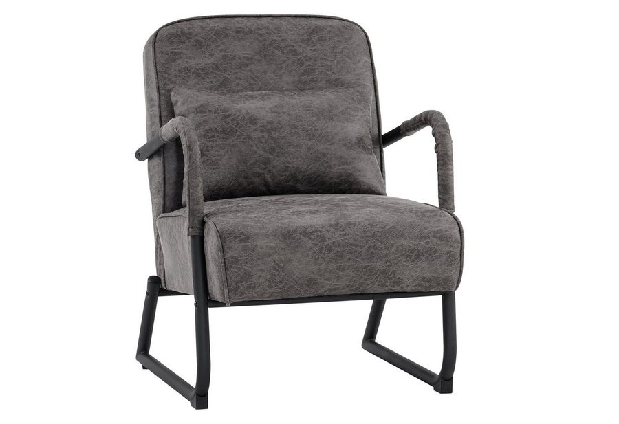MCombo Relaxsessel MCombo Sessel mit/ohne Hocker, Retro mit Kissen, Mikrofaser, 4742, Mikrofaserstoff von MCombo