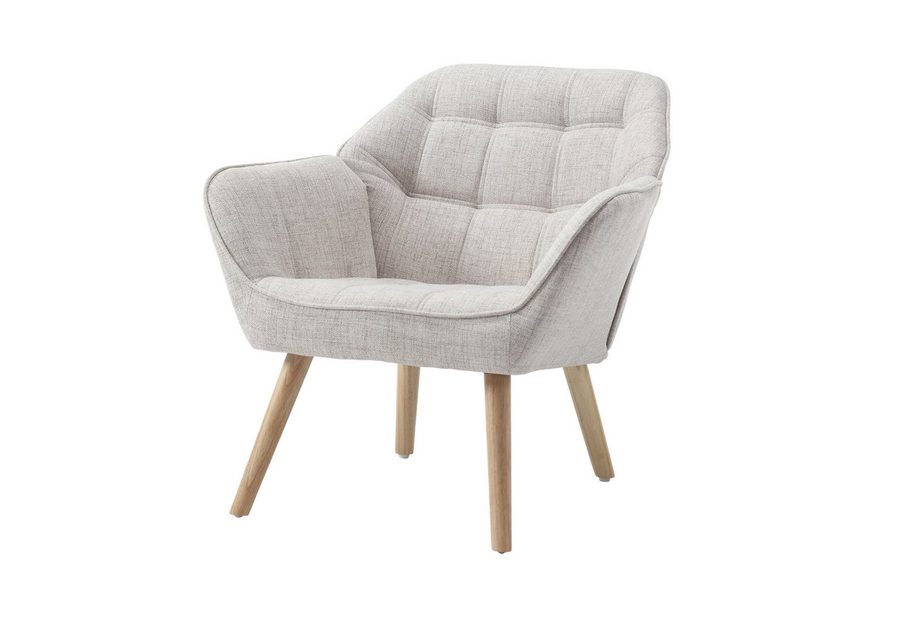 WAHSON OFFICE CHAIRS Ohrensessel mit Massivholz-/Metallbeinen Moderner Sessel aus Leinen/Samt von WAHSON OFFICE CHAIRS