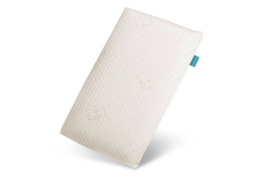 KNERST Kopfkissen für Kinder Bio-Baumwolle & recyceltem Polyester für weniger Schwitzen, Füllung: Bezug aus 30% Baumwolle und 70% Polyester, Bezug: Bio-Baumwolle, Seitenschläfer, Bauchschläfer, Rückenschläfer, CosyPUR, Nackenstützkissen, 25x50 cm, für jede Schlafposition von KNERST