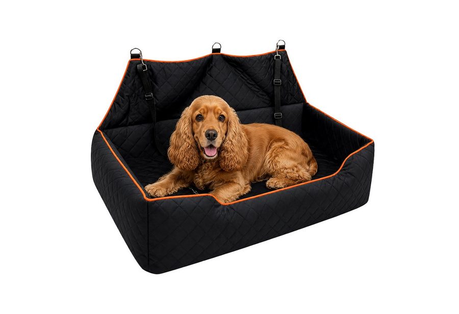 relaxdays Autositzbezug XXL Hundeautositz Rückbank & Kofferraum, 1-tlg. von RELAXDAYS