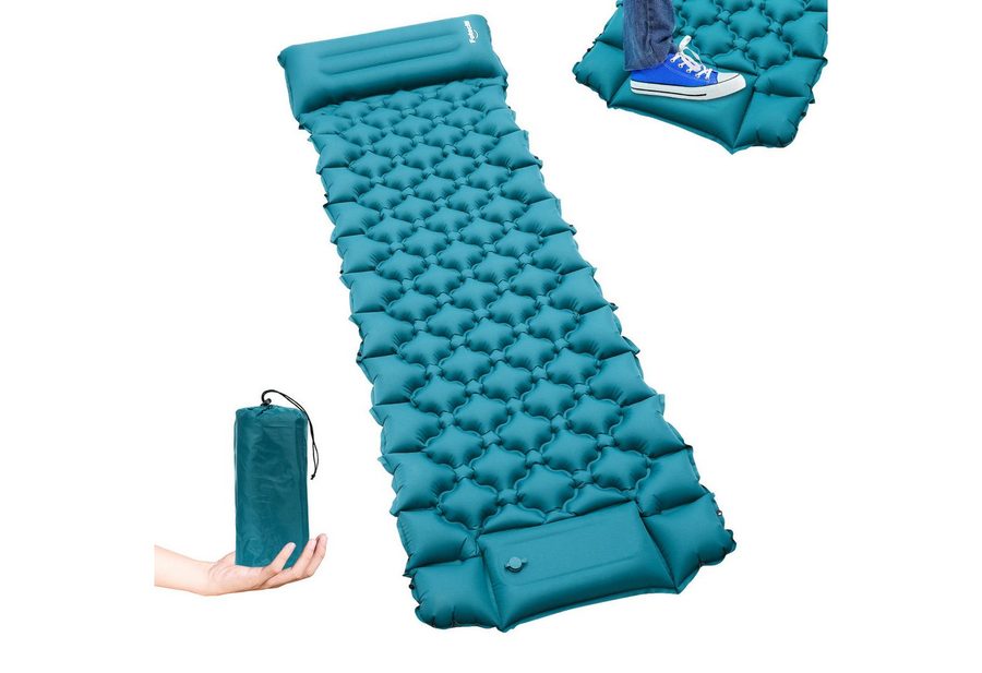 Clanmacy Isomatte Isomatte Camping Aufblasbar,192*60cm Selbstaufblasende Schlafmatten von Clanmacy