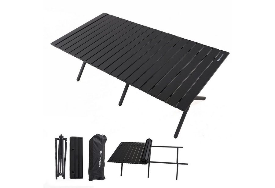 CITYSPORTS Campingtisch Campingtisch Klappbar, Klapptisch Ultra Leichte, Falttisch Tragbar, Faltbar Camping Table Outdoortisch Groß, 120x60x44cm von CITYSPORTS