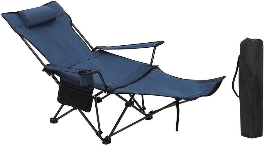 Woltu Campingstuhl (1 St), klappbar für Outdoor mit Armlehnen Getränkehalter von WOLTU