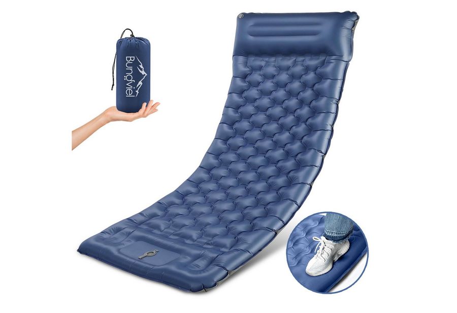 Bundviel Isomatte Outdoor Camping Isomatte Selbstaufblasend Ultraleicht Luftmatratze, erschleißfest/wasserabweisend/Reißfestigkeit von Bundviel