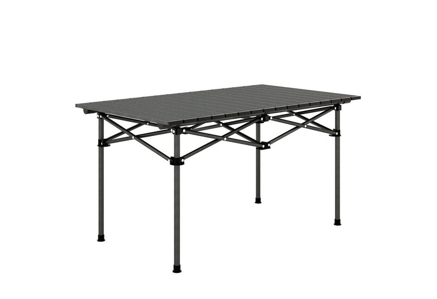 Costway Campingtisch faltbar, Falttisch mit aufrollbarer Tischplatte, Klapptisch Gartentisch von COSTWAY