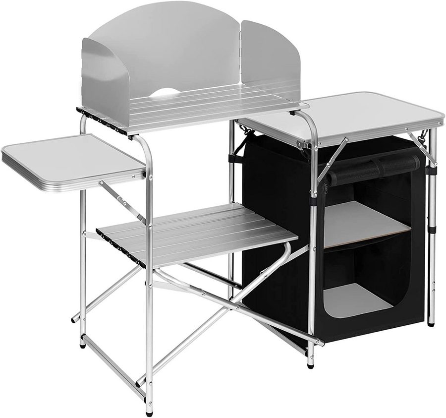 Woltu Campingtisch, faltbar tragbar inkl.Tragetasche mit Aluminiumgestell von WOLTU