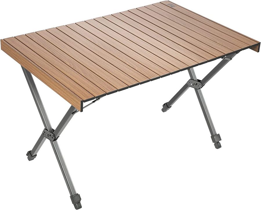 TIMBER RIDGE Campingtisch Klappbar Tisch, 100 kg Tragkraft & höhenverstellbar Ultraleichtes Alu (1-St), aus rostfreiem Aluminium, 109x71×69cm von TIMBER RIDGE