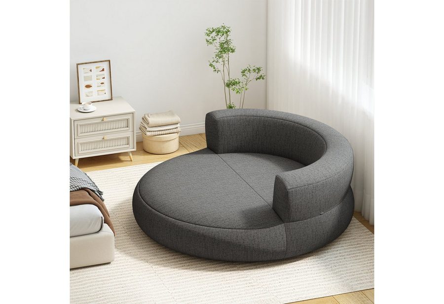 COSTWAY Luftsofa, aufbelasbares Sofa, 160 x 164 x 61 cm Luftbett von COSTWAY