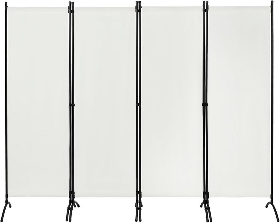Woltu Paravent, Raumteiler 4-teilig 224x182 cm, Trennwand klappbar, innen outdoor von WOLTU