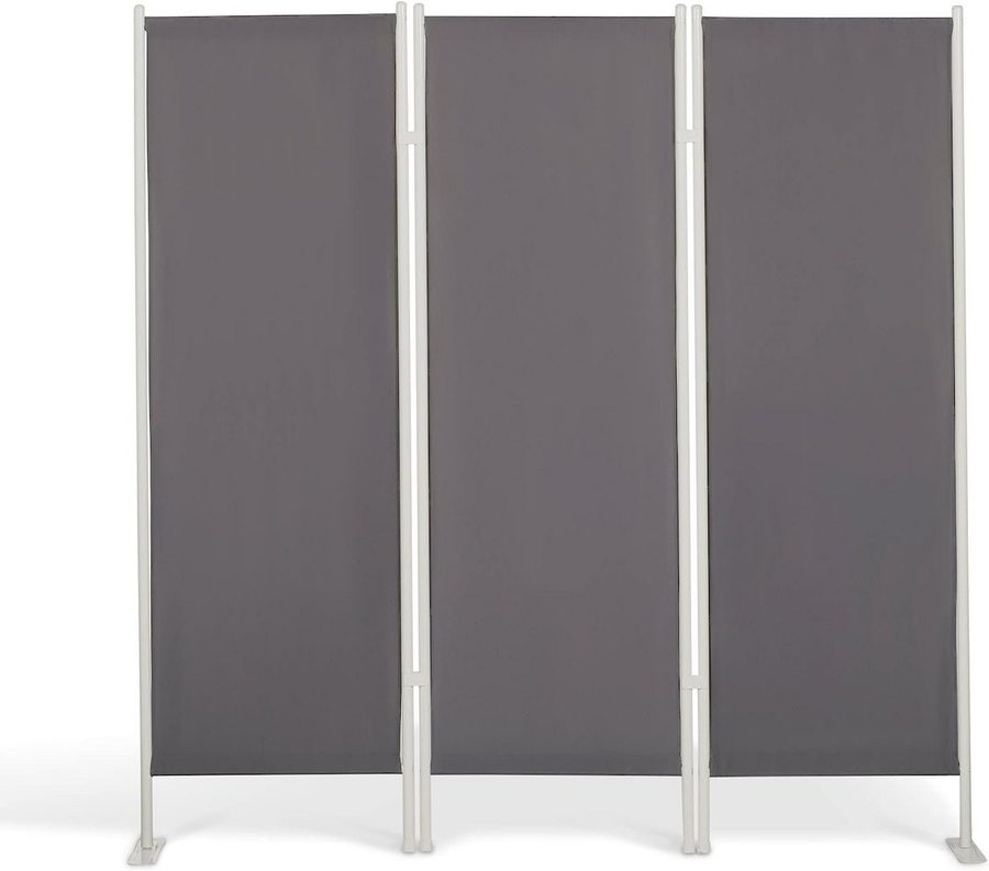 Leco Paravent 3-teilig anthrazit Sichtschutz Stellwand Garten Umkleide (Spar-Set, 1 St., 1 Paravent anthrazit), wetterfest von LECO