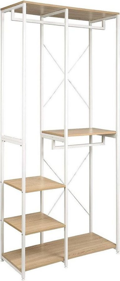Woltu Garderobenständer, (1 St), Kleiderständer mit Ablage, aus Holz und Stahl von WOLTU