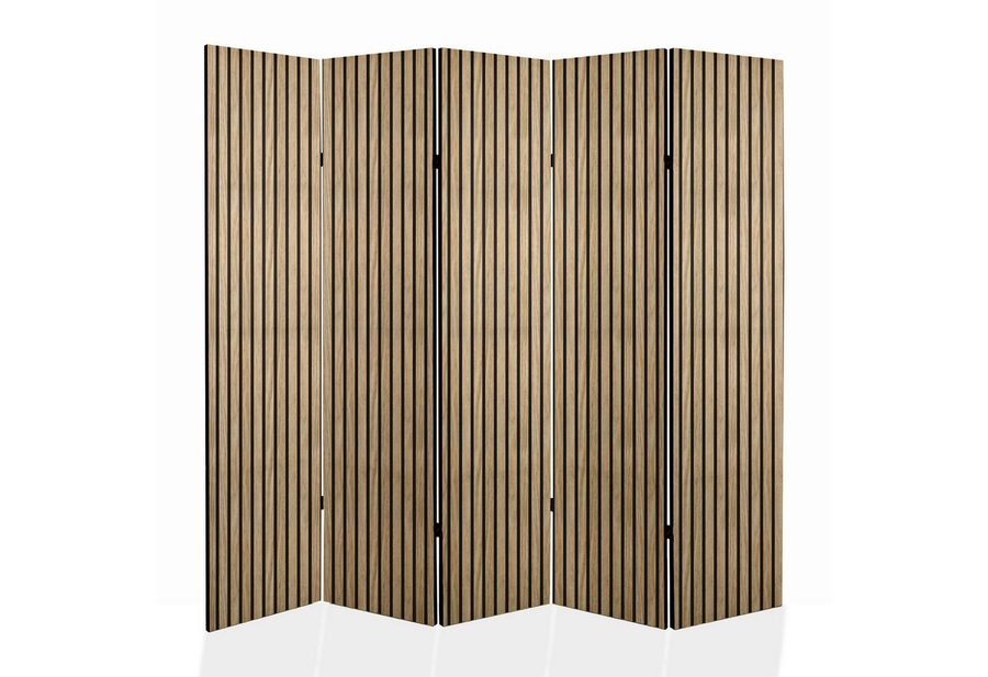 framed concept Paravent, Raumteiler Holz Struktur, 135x172 & 225x172 cm, ein- oder beidseitig von framed concept