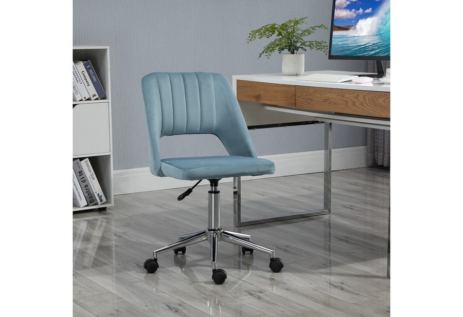Vinsetto Bürostuhl Drehstuhl Schreibtischstuhl Blau 49 x 60 x 79-91 cm von Vinsetto
