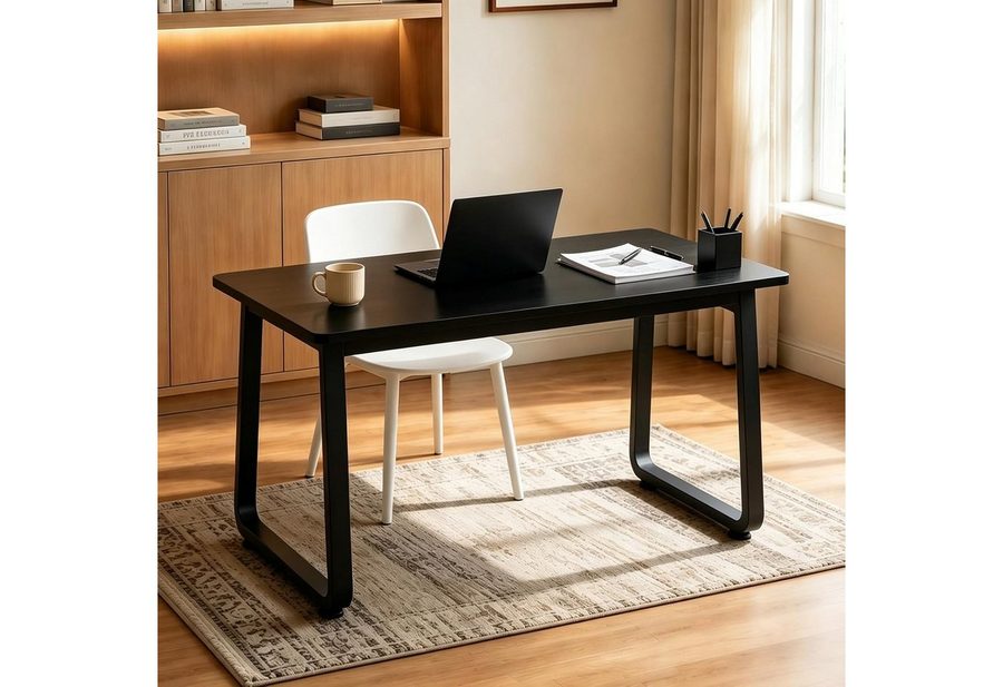 HDHNBA Schreibtisch praktischer Computertisch für Studenten und Home-Office (1-St), stabiler PC-Tisch mit großer Arbeitsfläche, 80/100/120/140cm von HDHNBA
