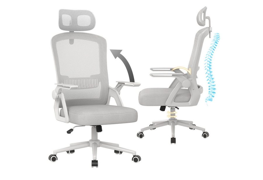 ZAISZE Bürostuhl Ergonomischer Bürostuhl drehbar höhenverstellbar, Komfort & Stil (Passende Kombination), Verstellbarer Bürostuhl, geeignet für das Homeoffice von ZAISZE