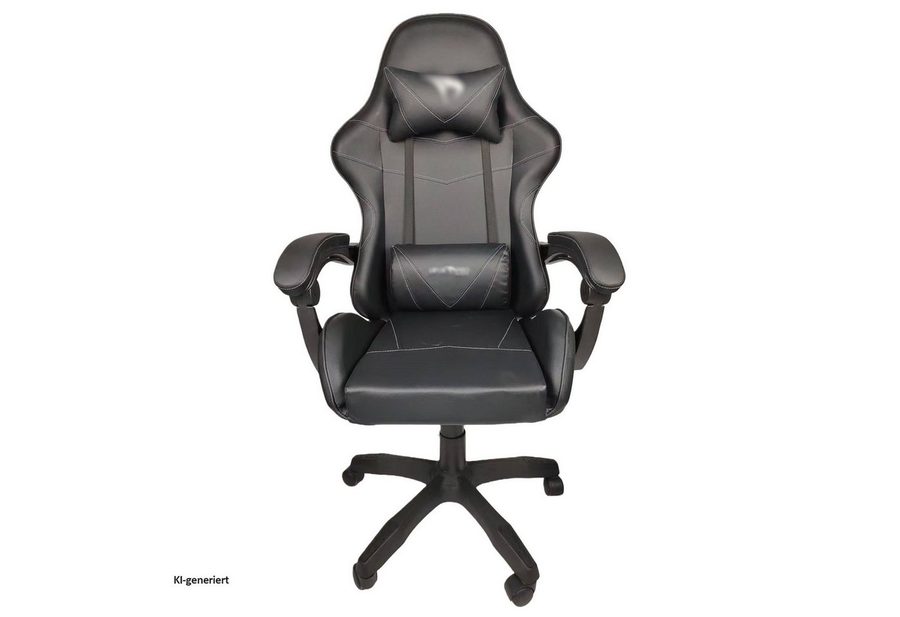 HTI-Living Schreibtischstuhl Schreibtischstuhl für Homeoffice Kunstleder Schwarz (1 Stück, 1 St) von HTI-Living
