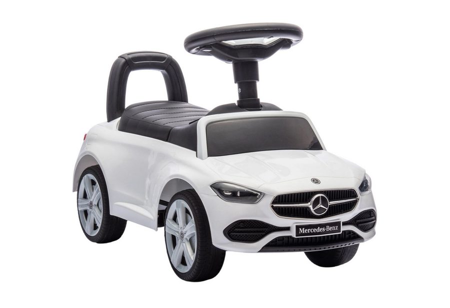 AIYAPLAY Rutscher Rutschauto mit Hupe, Motorgeräuschen, Kinderfahrzeug mit Stauraum, (Rutschfahrzeug, 1-tlg., Mercedes-Benz C-Class Rutschauto), für Kinder von 18-36 Monaten, Weiß von AIYAPLAY