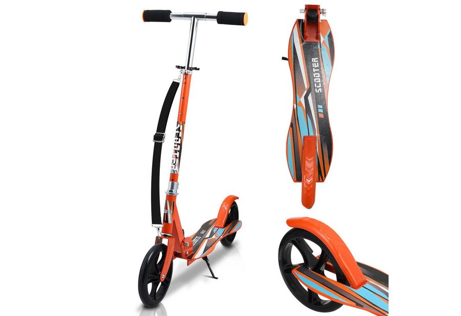 Clanmacy Scooter Kinderoller Scooter Faltbarer Kinderscooter Höhenverstellbar von Clanmacy