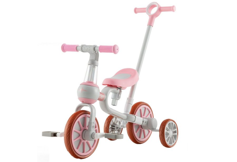 COSTWAY Dreirad 4 in 1 Laufrad, verstellbar, von 2-4 Jahren, bis 30kg von COSTWAY