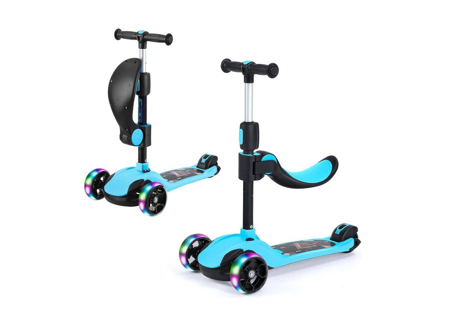 BremToy Dreiradscooter Kinderroller Tretroller Faltbarer Scooter 1-14 Jahre von BremToy