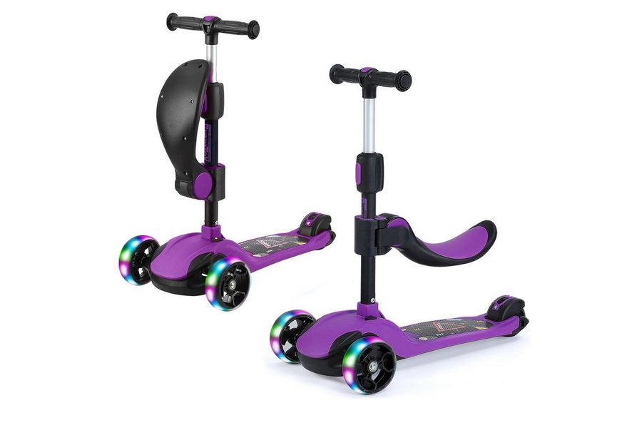 BremToy Dreiradscooter Kinderroller Tretroller Faltbarer Scooter 1-14 Jahre von BremToy