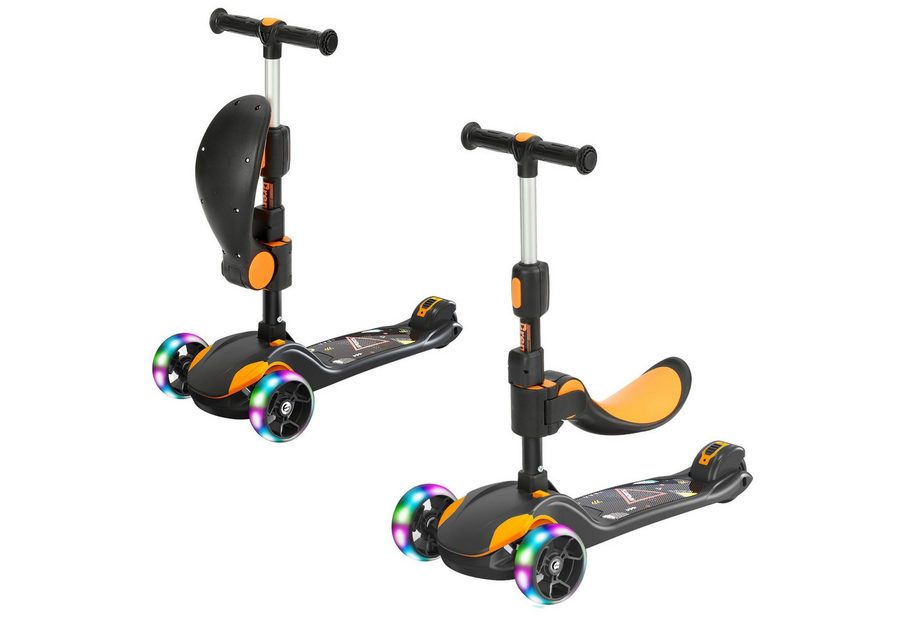 BremToy Dreiradscooter Kinderroller Tretroller Faltbarer Scooter 1-14 Jahre von BremToy