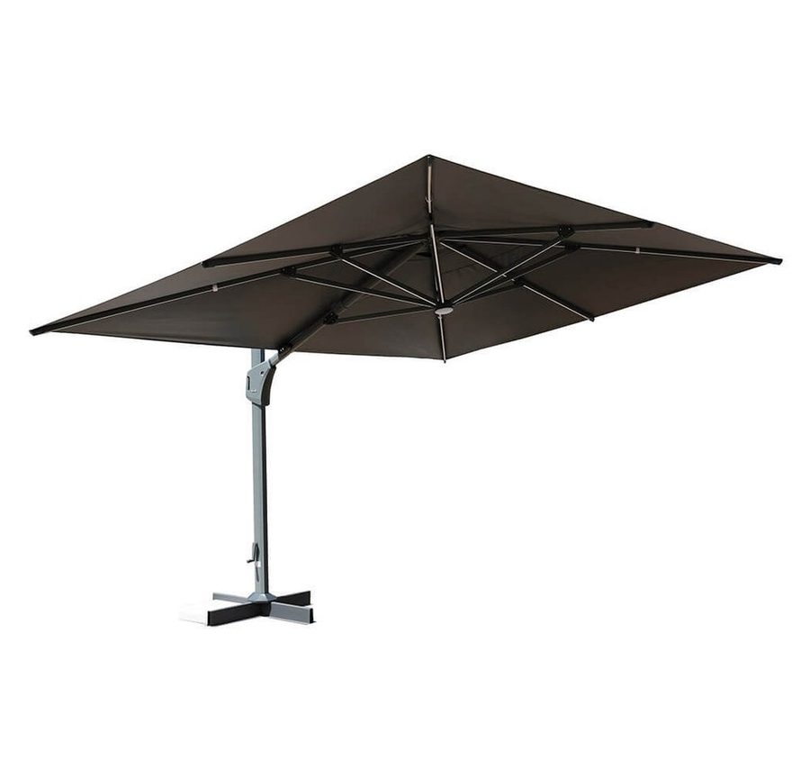 Home Deluxe LED Sonnenschirm DIARO - 400 x 300 cm Ohne Schirmständer von Home Deluxe