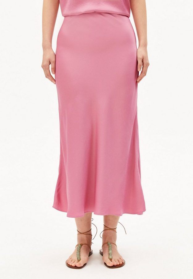 Armedangels Jerseyrock LENOVAA SATIN Webrock aus Naia™ Renew Mix (Regular Fit) Midi von ARMEDANGELS