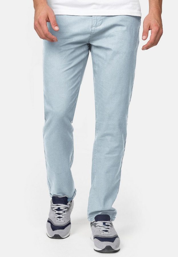 INDICODE Leinenhose Herren Haverfield Sommerhose Leinen Herrenhose mit 4 Taschen von INDICODE