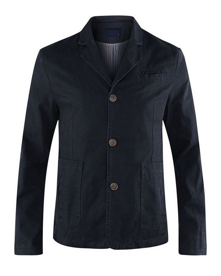 Allthemen Sakko Slim Fit Casual-Sakko im Used Look von Allthemen