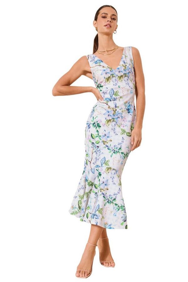 LIPSY Midikleid Lipsy Fit-and-Flare-Midikleid mit Print, Regular (1-tlg) von Lipsy