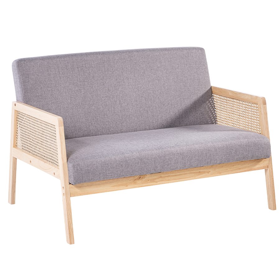 Better Home 2-Sitzer Sofa mit Armlehne, ca. 115 x 76,5 x 76,5 cm - Grau von Better Home