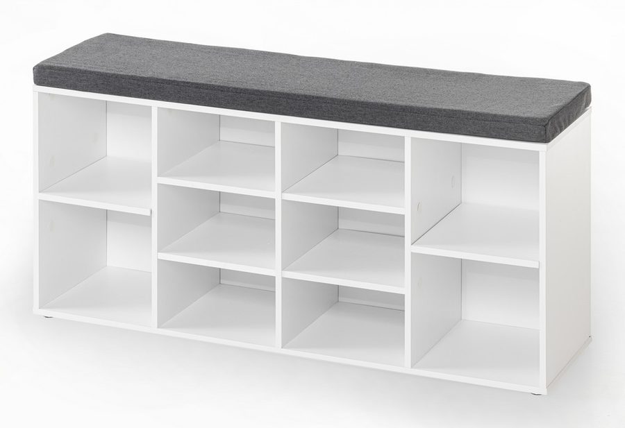 Better Home Universal-/ Schuhschrank mit Sitzkissen - Weiß von Better Home