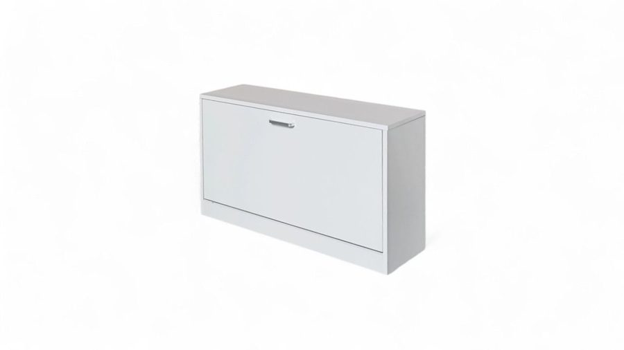 Hardin 1fachgut Lumos Schuhschrank mit 2 Klappen, ca. 80 x 47 x 24 cm – Weiß von Hardin 1fachgut