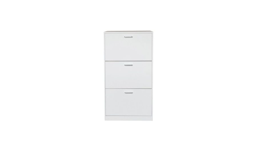 Hardin 1fachgut LuxeFit Schuhschrank mit 3 Türen, ca.60 x 30 x 114,5 cm – Weiß von Hardin 1fachgut