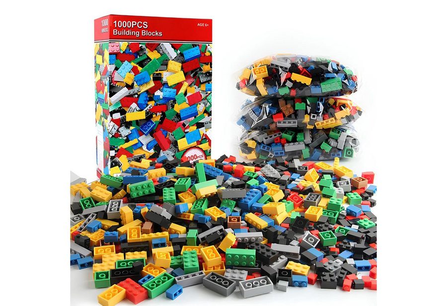 Athlix 1.000 Stück Bausteine Set Klemmbausteine kompatibel mit Lego Spielbausteine, DIY Kreative Bausteine, ABS, EN71 Zertifiziert von Athlix
