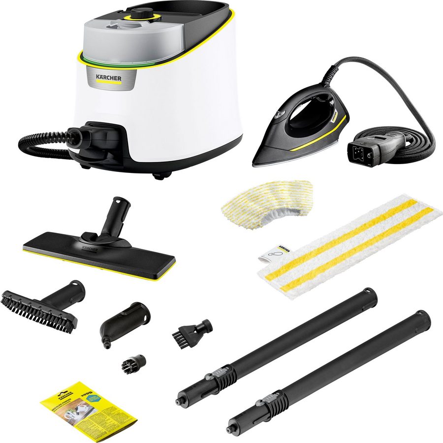 KÄRCHER Dampfreiniger SC 4 DELUXE IRON, 2200 W, inklusive Dampfdruck-Bügeleisen, Flächenleistung ca. 130 m² von Karcher