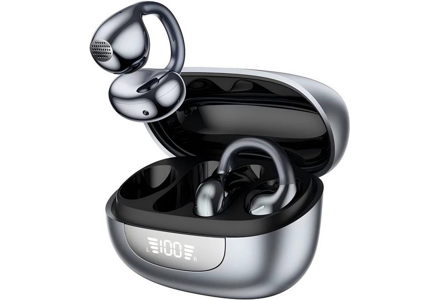 Fyrove 2026 Neue Open Ear Kopfhörer, In Ear Kopfhörer Bluetooth 6.0 Open-Ear-Kopfhörer (60H Spielzeit, IPX7 wasserdichte Bluetooth Open-Ear Sport Kopfhörer, Kopfhörer Kabellos Bluetooth HiFi Stereo mit Ohrhaken, ENC Noise Cancelling, HD-Mikrofon, kraftvollem Bass und komfortabler Passform für Sport, Büro und Alltag) von Fyrove