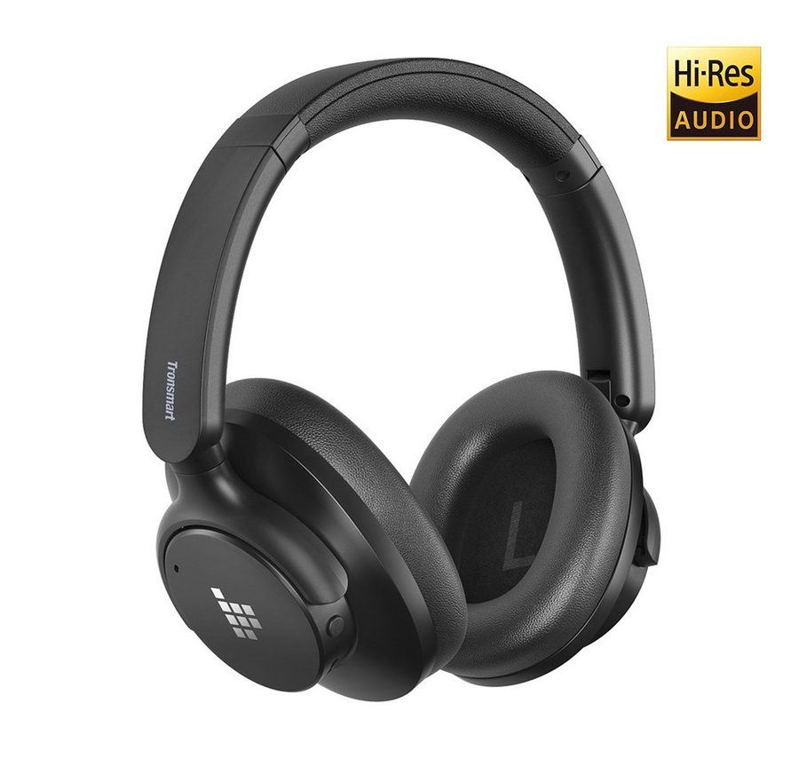 Tronsmart SOUNFII Q20S Hybrid ANC-Kopfhörer, Bluetooth Kopfhörer Over-Ear-Kopfhörer (Google Assistant, Siri, Bluetooth, 60 Stunden Spielzeit, Hybride aktive Geräuschunterdrückung) von Tronsmart