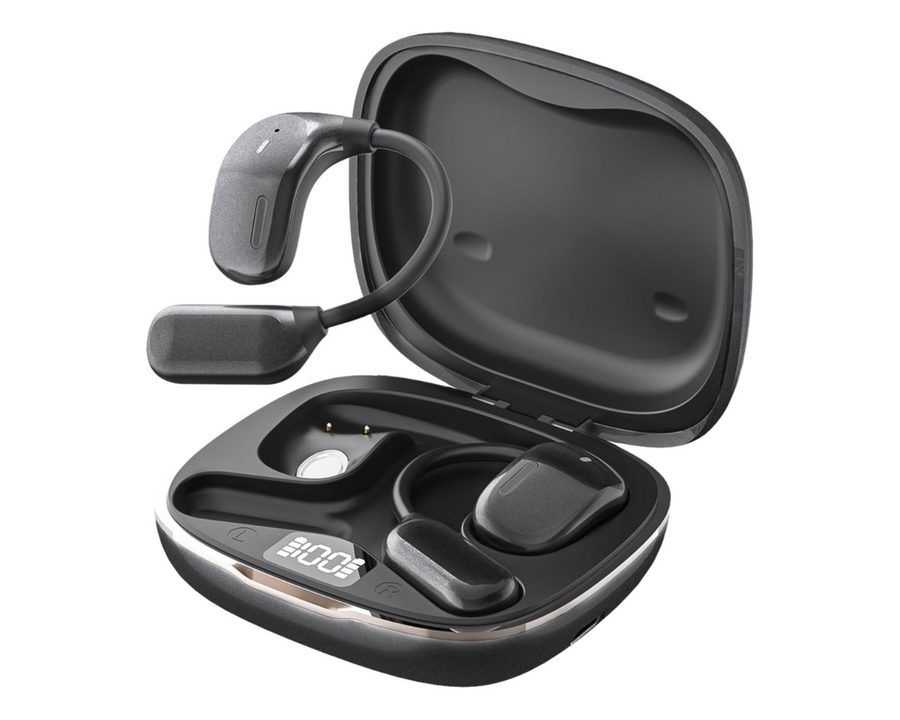 ibettertec Open Ear Kopfhörer, In Ear Kopfhörer, Kopfhörer Bluetooth 5.4 Open-Ear-Kopfhörer (Reduzierung des Anrufrauschens und Intelligente Bassoptimierung, Open Noise Cancelling Kopfhörer, IPX4 Wasserdichte Kabellose Sport Bluetooth Kopfhörer mit Ohrhaken) von ibettertec