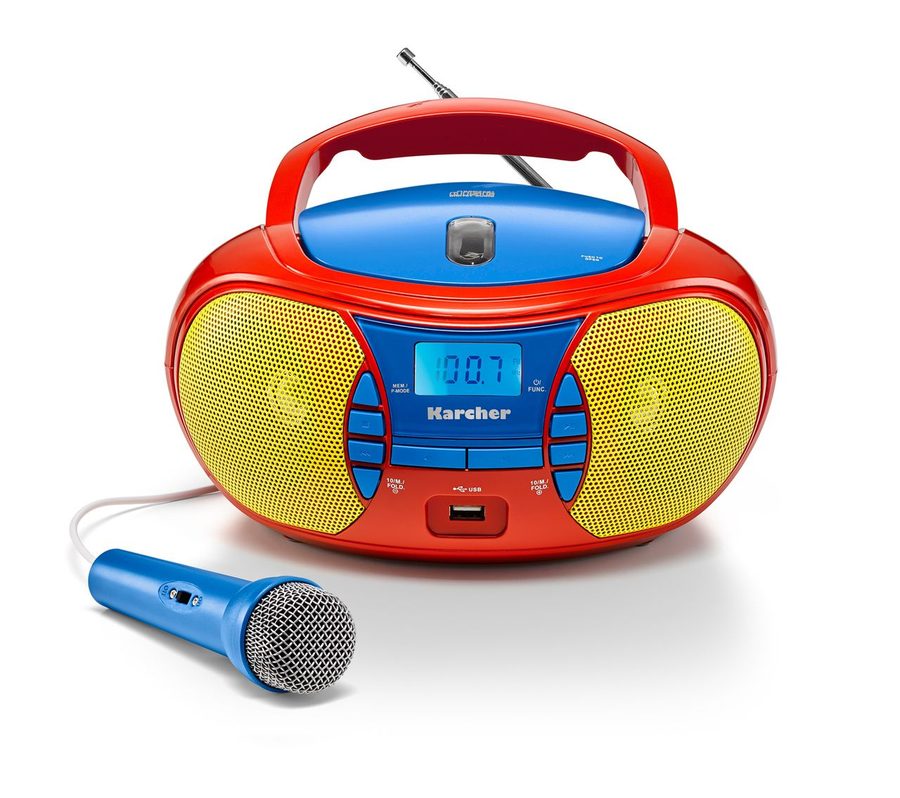 Kärcher RR 5026 tragbares CD Radio - bunte Kinder-Boombox von Kärcher