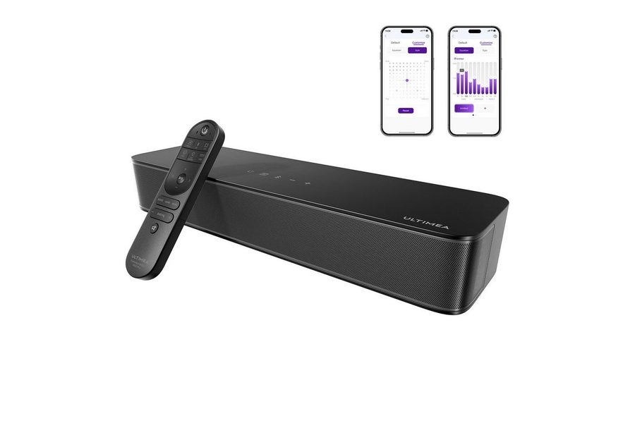 Ultimea Poseidon M20 Soundbar 2.1-Kanal (Bluetooth, 120 W, Mit integriertem Subwoofer, APP-Steuerung, All-in-One-PC-Lautsprecher) von Ultimea