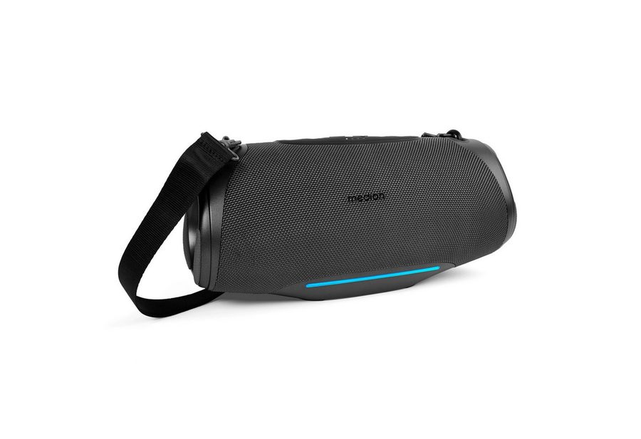 Medion® LIFE® P61762 (MD 43762) L Bluetooth-Lautsprecher (A2DP Bluetooth, AVRCP Bluetooth, Bluetooth, 50 W, tragbar, Bass Boost, Musikbox, RGB, IPX7, Powerbank, Anthrazit) von Medion®