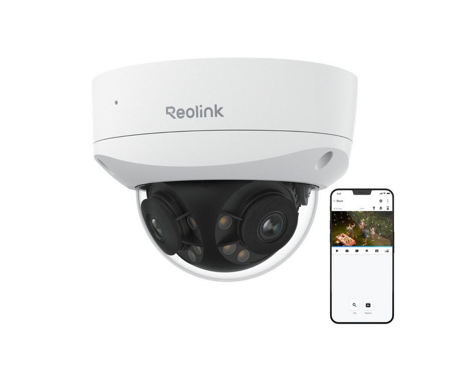 Reolink Überwachungskamera PoE IK10 16MP Ultra HD (Außenbereich, Duo Vandalismusschutz Serie, 180° Panorama, Spotlight-Nachtsicht, Vandalismusschutz, 2-Wege-Audio) von Reolink