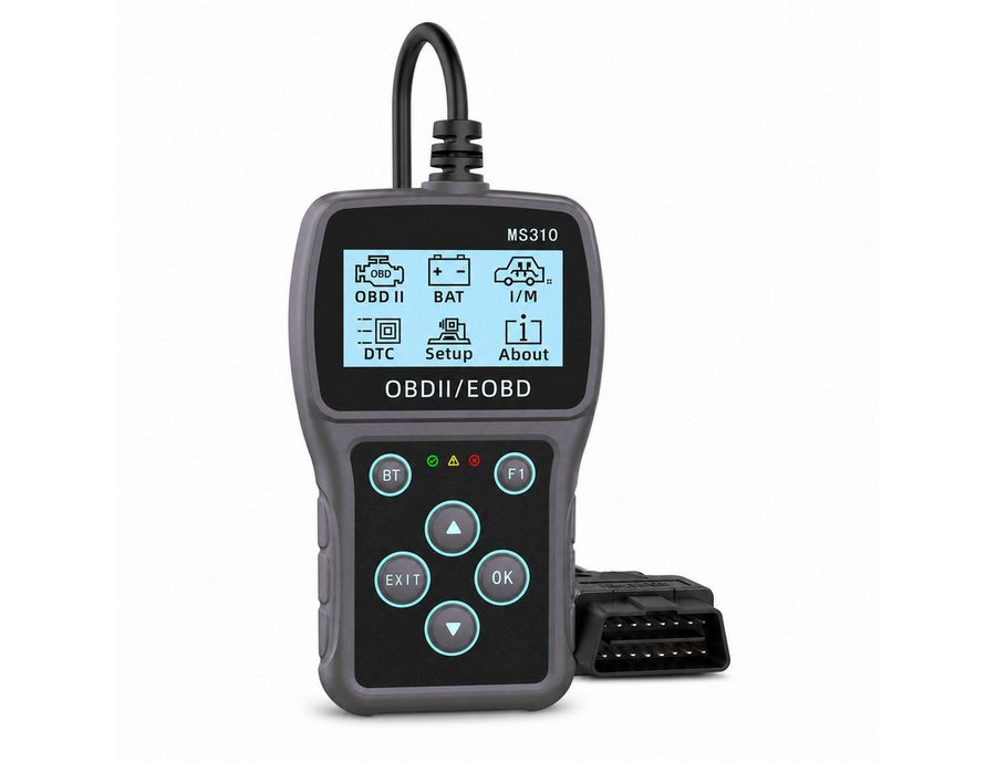 Lisabonde OBD2-Diagnosegerät OBD2 Diagnosegerät mit Bluetooth & App - KFZ Fehlercodes auslesen, Einzelartikel, Einzelgerät inkl. Zubehör, Echtzeit-Datenfluss, OTA-Updates, Batterietestfunktion, 10 OBD-II Modi von Lisabonde