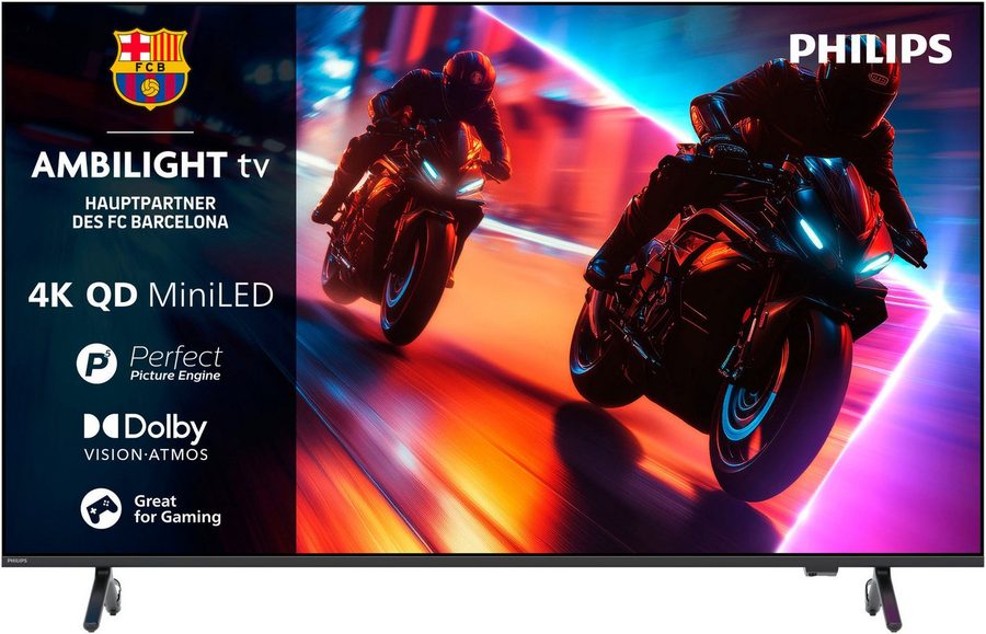 Philips 55MLED910/12 Mini-LED-Fernseher (139 cm/55 Zoll, 4K Ultra HD, Smart-TV, Ambilight, P5 Perfect Picture Engine, Dolby Vision, Gaming, Alexa) von Philips